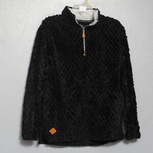 Simply southern 1/4 zip soft fuzzy pullover